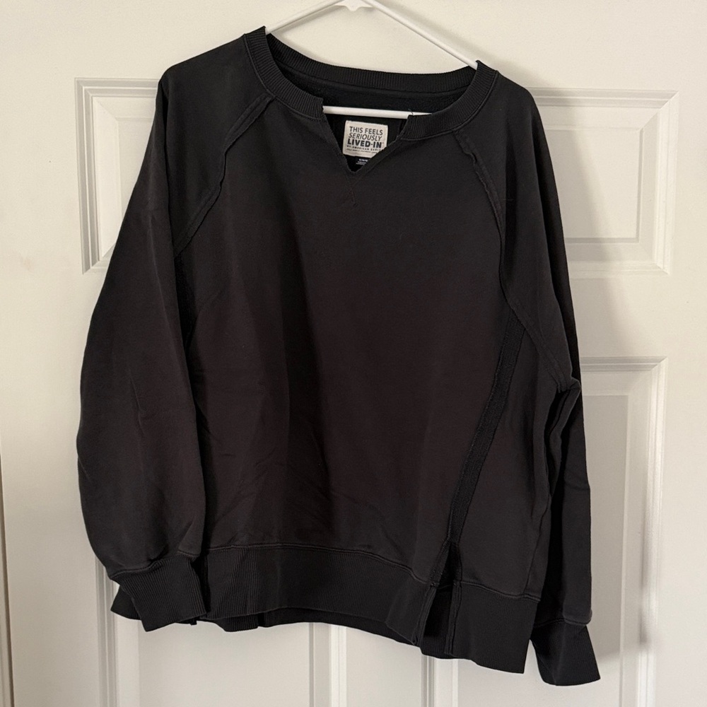 AE Seriously Lived In Sweatshirt - Dark Gray